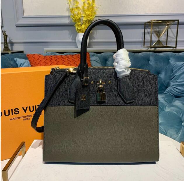 商品名称：ルイヴィトン LOUISVUITTON  057-M54312 2019年最新入荷 シティ スティーマー MM ハンドバッグ トートバッグ 2way ショルダーバッグ グレインレザー