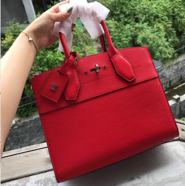 ルイヴィトン LOUISVUITTON  057-M55062R 2019年最新入荷 シティ スティーマー MM ハンドバッグ トートバッグ 2way ショルダーバッグ グレインレザー