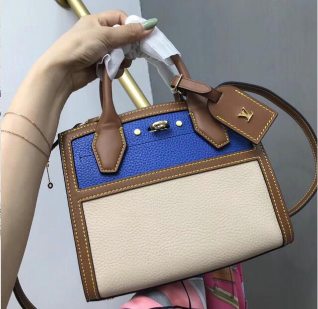 ルイヴィトン LOUISVUITTON  057-M55099 2019年最新入荷 シティ スティーマー MINI ハンドバッグ トートバッグ 2way ショルダーバッグ グレインレザー