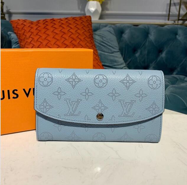 商品名称：ルイヴィトン LOUISVUITTON  057-M60145L 2019年最新入荷 ポルトフォイユ イリス 二つ折り長財布 小銭入れ コインケース 札入れ マヒナレザー