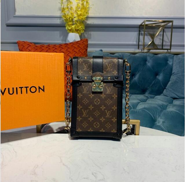 ルイヴィトン LOUISVUITTON  057-M63913 2019年最新入荷 ポシェット トランク ヴェルティカル 斜めがけ ショルダーバッグ チェーンウォレット モノグラムキャンパス