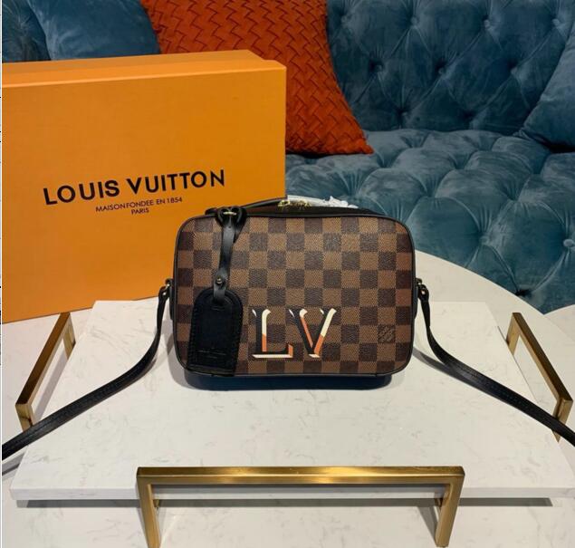 ルイヴィトン LOUISVUITTON  057-N40189 2019年最新入荷 サンタモニカ 斜め掛け ショルダーバッグ カメラバッグ ダミエエベヌキャンパス