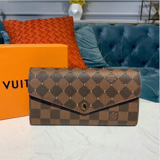 ルイヴィトン LOUISVUITTON  057-N60249 2019年最新入荷 ポルトフォイユ サラ 二つ折り長財布 ロングウォレット 小銭入れ ダミエキャンパス