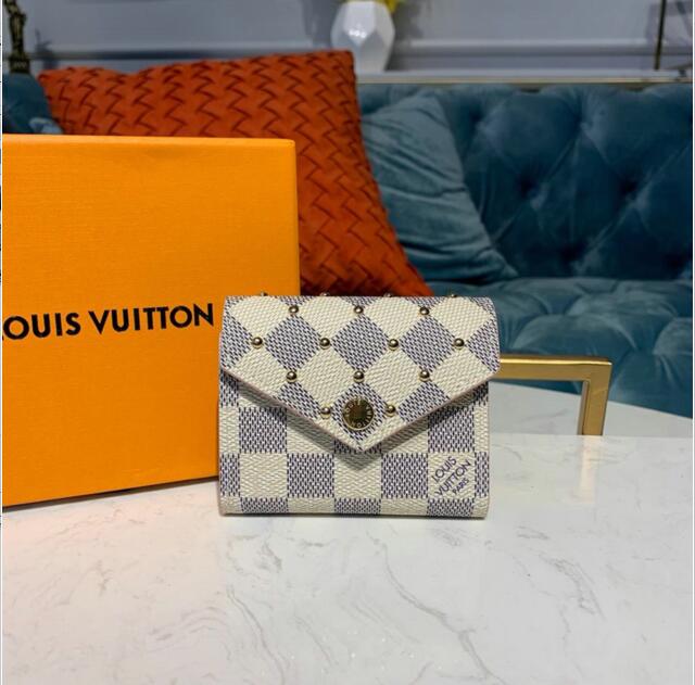 商品名称：ルイヴィトン LOUISVUITTON  057-N60251 2019年最新入荷 ポルトフォイユ ゾエ 三つ折短財布 コインケース 小銭入れ カードケース ダミエアズールキャンパス