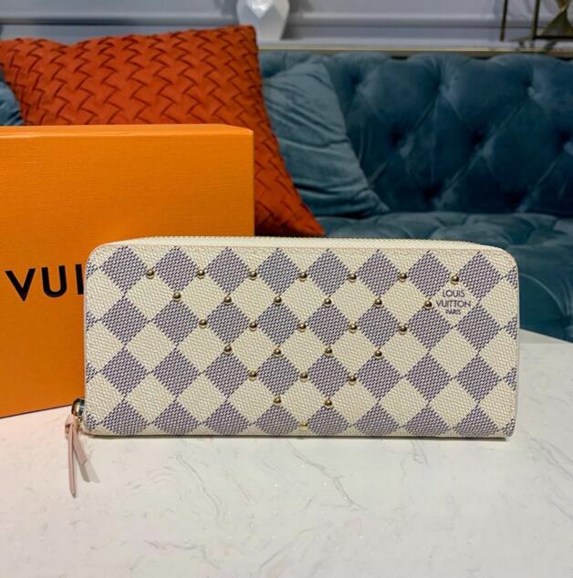 商品名称：ルイヴィトン LOUISVUITTON  057-N60252 2019年最新入荷 ポルトフォイユ クレマンス ジッピーウォレット ラウンドファスナー長財布 ダミエキャンパス