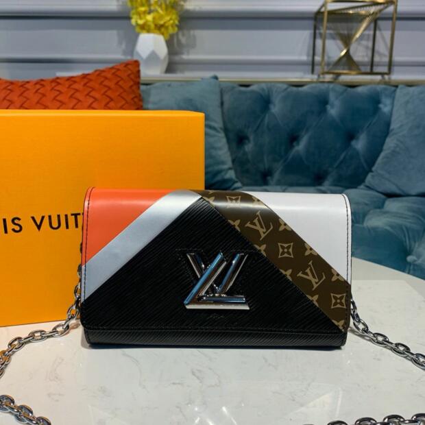 ルイヴィトン LOUISVUITTON  057-M67798 2019年最新入荷 ポルトフォイユ ツイスト チェーンウォレット フラップバッグ エピレザー