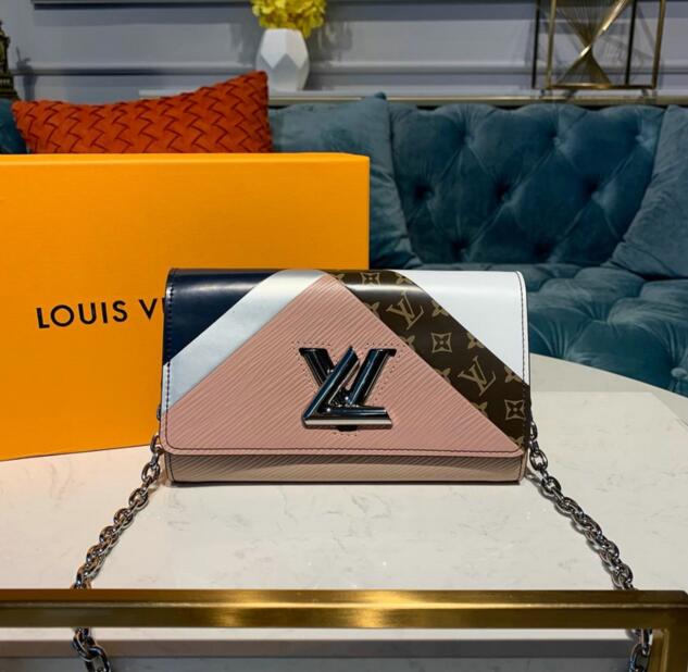 商品名称：ルイヴィトン LOUISVUITTON  057-M67798F 2019年最新入荷 ポルトフォイユ ツイスト チェーンウォレット フラップバッグ エピレザー