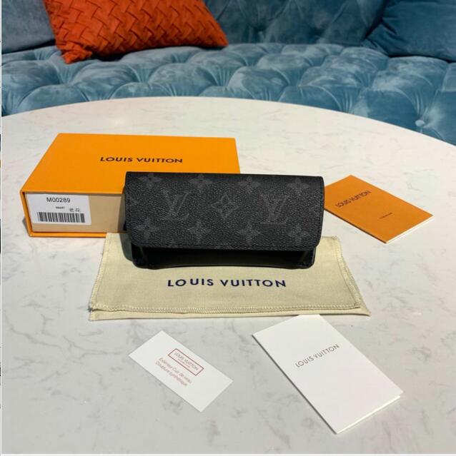 ルイヴィトン LOUISVUITTON  057-GI0296 2019年最新入荷 エテュイ リュネット ウディ 眼鏡ケース メガネケース サングラス 収納箱 モノグラムエクリプス