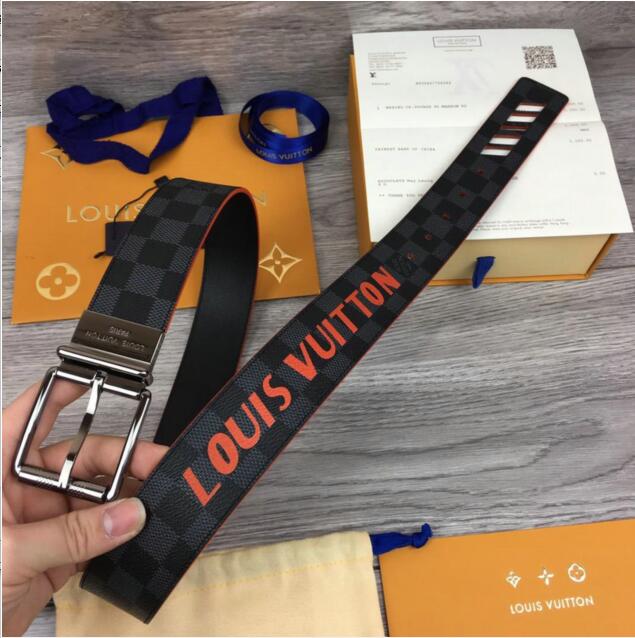 ルイヴィトン LOUISVUITTON  057-LVP19002 2019年最新入荷 ベルト カーフレザー 幅4cm リバーシブル