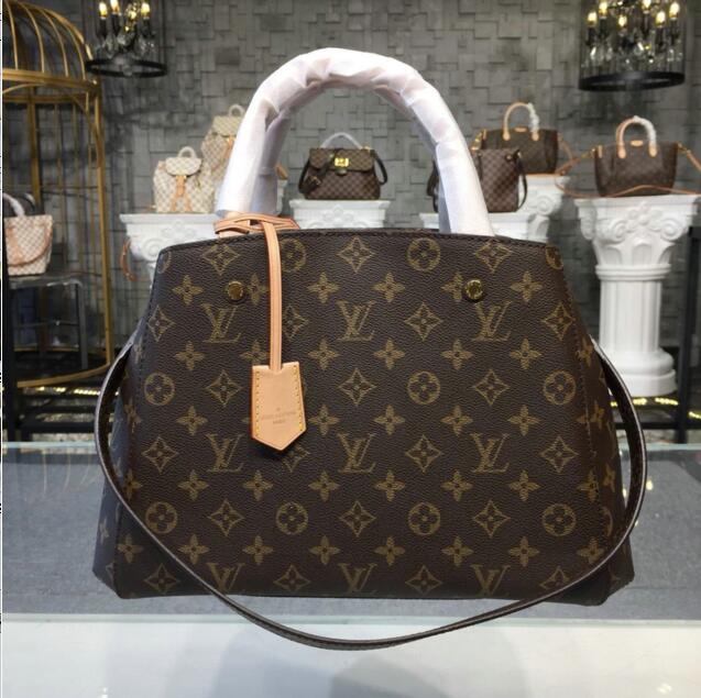 商品名称：ルイヴィトン LOUISVUITTON  057-M41056 2019年最新入荷 モンテーニュMM トートバッグ ショルダーバッグ モノグラムキャンパス ハンドバッグ