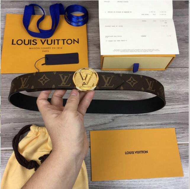 ルイヴィトン LOUISVUITTON  057-LVP19003 2019年最新入荷 ベルト カーフレザー 幅3.5cm リバーシブル レディース用