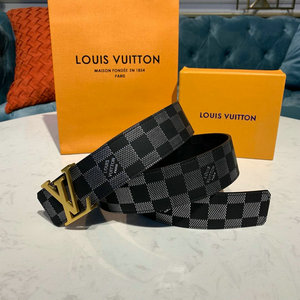 ルイヴィトン LOUISVUITTON  057-M0107S 2019年最新入荷 ベルト サンチュール LVイニシャル 幅4cm リバーシブル ベルト ダミエグラフィット