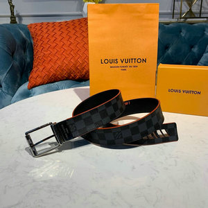 ルイヴィトン LOUISVUITTON 2 057-M0156T 019年最新入荷 サンチュール ダミエプリント 40MM リバーシブル 幅4cm ベルト