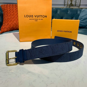 ルイヴィトン LOUISVUITTON  057-M0175U 2019年最新入荷 サンチュール シグネチャー 35MM モノグラムデニム 幅3.5cm ベルト