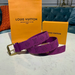 ルイヴィトン LOUISVUITTON 057-M0177V  2019年最新入荷 サンチュール シグネチャー 35MM モノグラムデニム 幅3.5cm ベルト