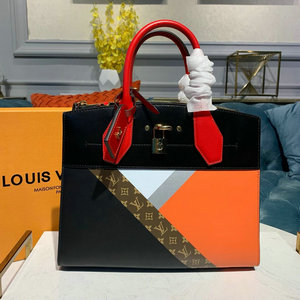 ルイヴィトン LOUISVUITTON  057-M53803 2019年最新入荷 シティ スティーマー MM トップハンドルバッグ トートバッグ 2way ショルダーバッグ カーフレザー