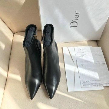 クリスチャンディオール CHRISTIAN DIOR 26-CDJ20022  2020年秋冬最新入荷 アンクルブーツ ローヒールシューズ レディース 靴 ピンヒール レザー