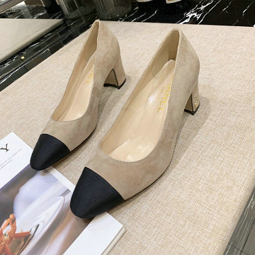 シャネル CHANEL 26-CHJ20020  2020年秋冬最新入荷 パンプス ローヒールシューズ レディースシューズ 靴 レザー