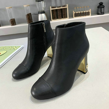 シャネル CHANEL 2020年秋冬最新入荷 ショートブーツ ジッピー レディースシューズ ローヒールシューズ 靴 レザー