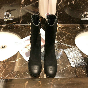 商品名称：シャネル CHANEL 26-CHJ20016  2020年秋冬最新入荷 ミドルブーツ ジッピー マーティンブーツ ハイブーツ レディースシューズ カジュアル レザー