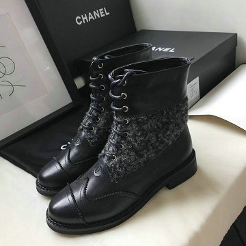 シャネル CHANEL 26-CHJ20030  2020年秋冬最新入荷 ハイブーツ レースアップ ミドルブーツ レディースシューズ 靴 通勤 通学