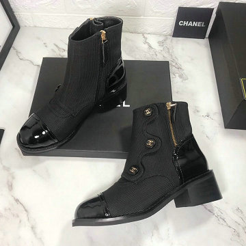 シャネル CHANEL  26-CHJ20034 2020年秋冬最新入荷 ハイブーツ レースアップ ミドルブーツ レディースシューズ 靴 通勤 通学