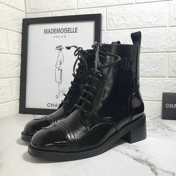 シャネル CHANEL 26-CHJ20044 2020年秋冬最新入荷 ショートブーツ マーティンブーツ レディースシューズ レースアップブーツ 靴 通勤 通学