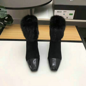 シャネル CHANEL  26-CHJ20050 2020年秋冬最新入荷 ショートブーツ ハイヒールブーツ 秋冬 レディースシューズ ミンクウール 靴 カジュアルシューズ