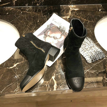 シャネル CHANEL  26-CHJ20060 2020年秋冬最新入荷 ミドルブーツ レディースシューズ ローヒールシューズ レザー マーティンブーツ ウィメンズ カジュアルシューズ