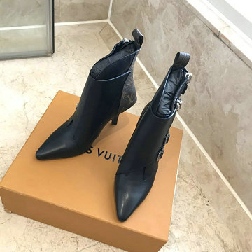 ルイヴィトン LOUISVUITTON 2020年秋冬最新入荷 ショートブーツ ハイヒールブーツ レディースシューズ 靴 カジュアルシューズ レザー