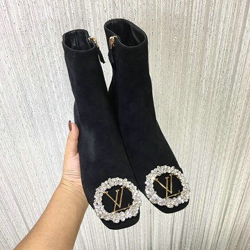 商品名称：ルイヴィトン LOUISVUITTON  26-LVJ20024 2020年秋冬最新入荷 マドレーヌ ライン アンクルブーツ ショートブーツ ハイヒールシューズ レディーシューズ スエード