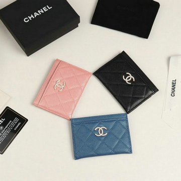 シャネル CHANEL JS-CH0306G  2019年最新入荷 クラシック カードケース 二つ折り キャビアスキン 名刺入れ グレインド カーフスキン