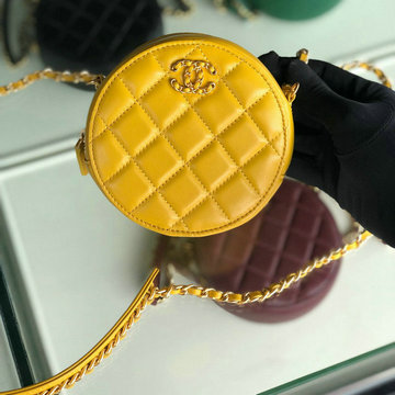 商品名称：シャネル CHANEL  JS-CH0725Y 2019年最新入荷 クラシック チェーンクラッチバッグ ラウンドバッグ 斜め掛け ショルダーバッグ ラムスキン
