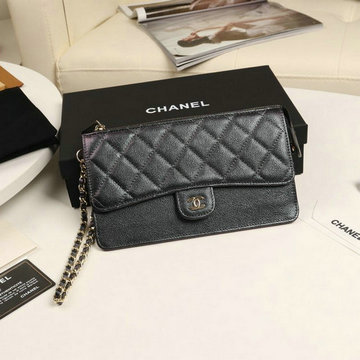シャネル CHANEL  JS-CH0364QJL 2019年最新入荷 クラシック ポーチ 二つ折り長財布 フラップ ロングウォレット グレインド カーフスキン 手持ちかばん