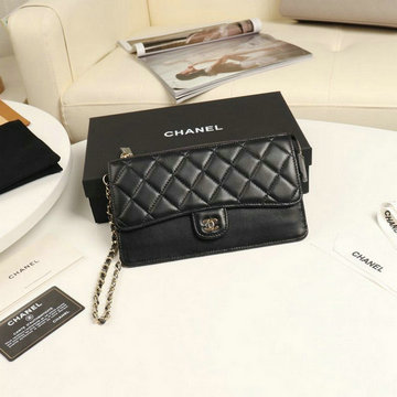 シャネル CHANEL JS-CH0364YJK 2019年最新入荷 クラシック ポーチ 二つ折り長財布 フラップ ロングウォレット ラムスキン 手持ちかばん