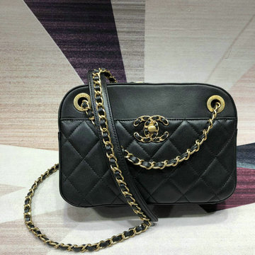 シャネル CHANEL  JS-CH0971K 2019年最新入荷 カメラ ケース 斜め掛け ショルダーバッグ カメラバッグ ラムスキン ミニサイズ