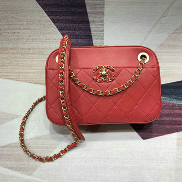 シャネル CHANEL 2019年最新入荷 カメラ ケース 斜め掛け ショルダーバッグ カメラバッグ ラムスキン ミニサイズ