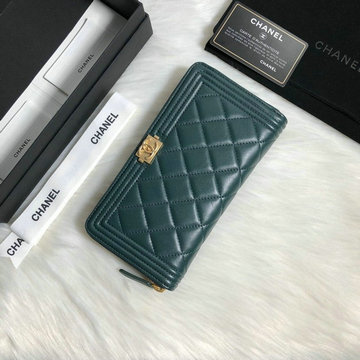 シャネル CHANEL  JS-CH80288JG 2019年最新入荷 ジッピーウォレット ファスナー長財布 ラムスキン 小銭入れ 札入れ カード入れ