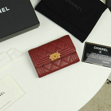 商品名称：シャネル CHANEL JS-CH80603QJR 2019年最新入荷 フラップ 二つ折り短財布 小銭入れ コインケース レザー