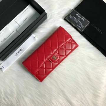 商品名称：シャネル CHANEL JS-CH80758JR  2019年最新入荷 cf フラップ 二つ折り長財布 ロングウォレット 小銭入れ カード入れ カーフスキン