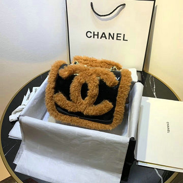 シャネル CHANEL JS-CH0321K  2019年最新入荷 フラップバッグ 斜め掛け ショルダーバッグ レディース ミニバッグ シープスキン ウール