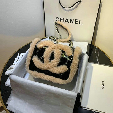 シャネル CHANEL JS-CH0321X 2019年最新入荷 フラップバッグ 斜め掛け ショルダーバッグ レディース ミニバッグ シープスキン ウール