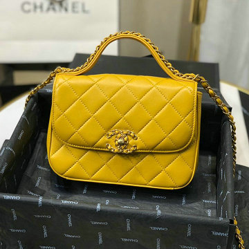 シャネル CHANEL JS-CH0967Y 2019年最新入荷 トップハンドル フラップバッグ 斜め掛け ショルダーバッグ ラムスキン レディースかばん