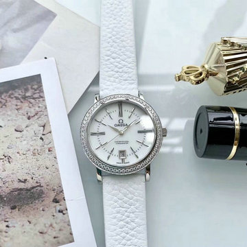 オメガ OMEGA  ZX-OMT19081 2019年最新入荷 chronometer クロノメーター ウォッチ レディース 腕時計 クォーツ 時計 ウィメンズ カレンダー付き 女性用
