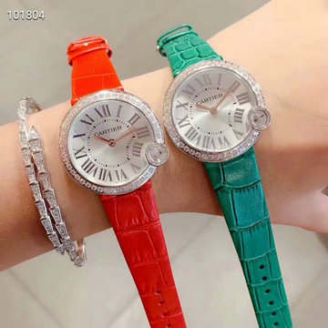 カルティエ CARTIER  ZX-CAT19030y 2019年最新入荷 レディース 腕時計 ウィメンズ ウォッチ 時計 女性用 本革ベルト ダイヤベゼル