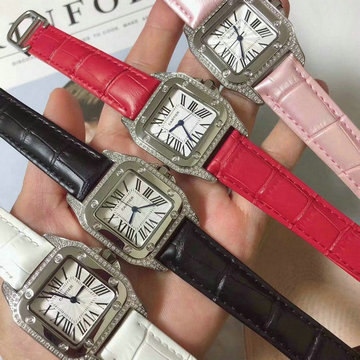 カルティエ CARTIER ZX-CAT19038  2019年最新入荷 タンク 腕時計 クォーツ ウォッチ 時計 本革ベルト