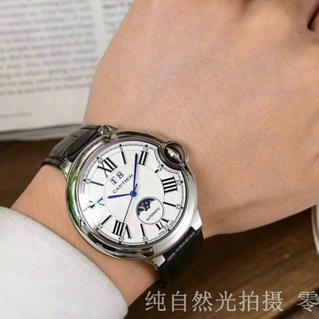 カルティエ CARTIER  ZX-CAT19039 2019年最新入荷 メンズ 腕時計 オートマチック ウォッチ 機械式 自動巻き 時計 男性用 本革ベルト