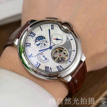 カルティエ CARTIER  ZX-CAT19040 2019年最新入荷 メンズ 腕時計 オートマチック ウォッチ 機械式 自動巻き 時計 男性用 本革ベルト