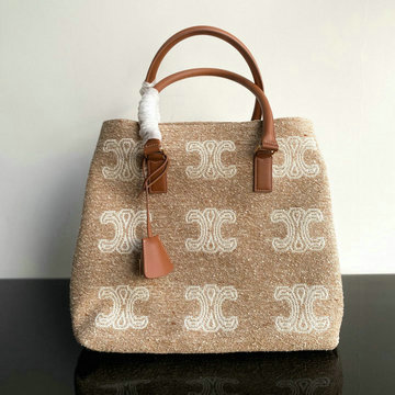 CELINE DDB-CE194342M  セリーヌ 2020年最新入荷 ホリゾンタル カバ トップハンドルバッグ トートバッグ ショッピングバッグ レディースかばん キャンパス