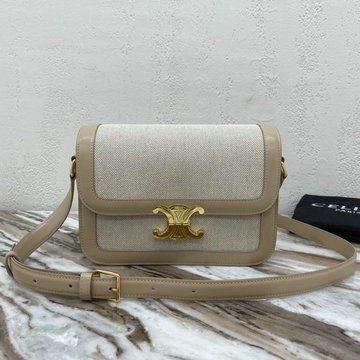 セリーヌ CELINE DDB-CE187366BQH 2020年最新入荷 トリオンフ ラージ 斜め掛け ショルダーバッグ レディースかばん テキスタイル カーフスキン
